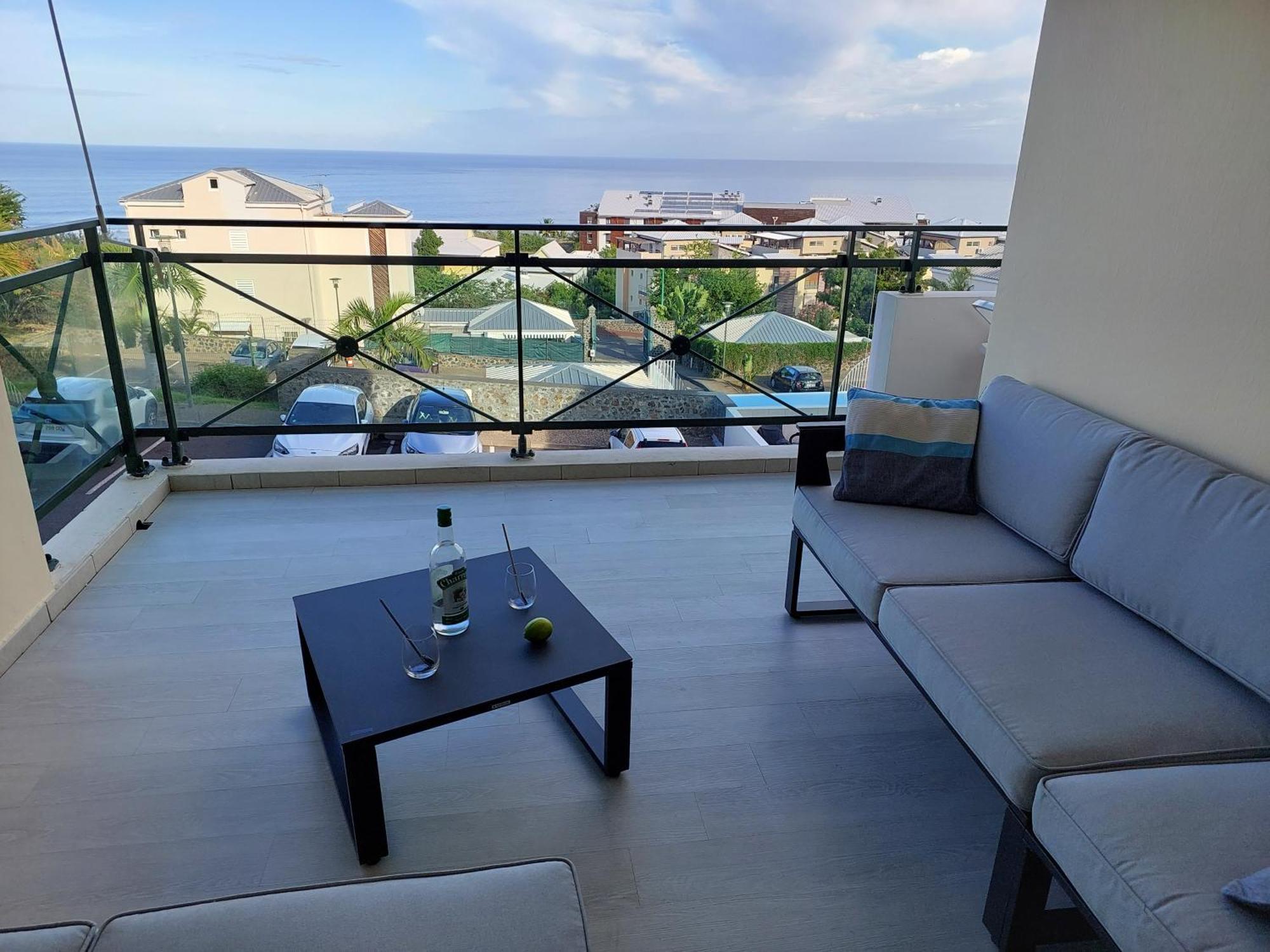 Апартаменты Beau T3 Litchi Vue Ocean Piscine Сен-Жиль-ле-Бэн Экстерьер фото